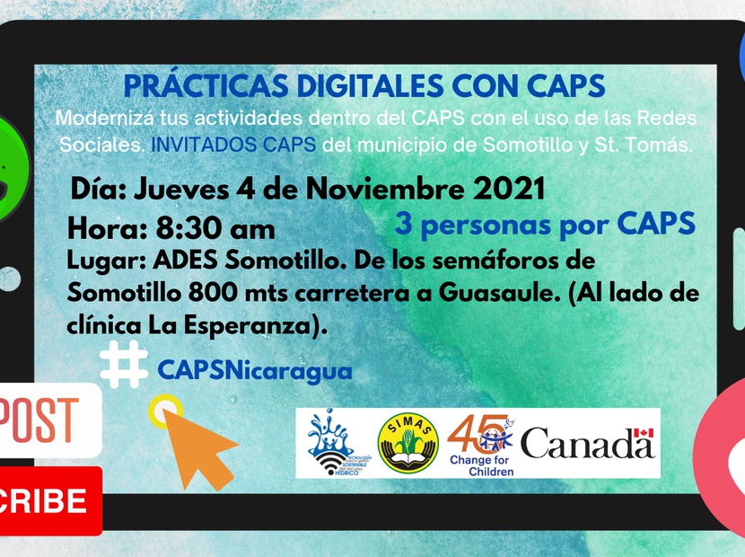 Intercambio Digital CAPS de Somotillo y St. Tomás del Norte