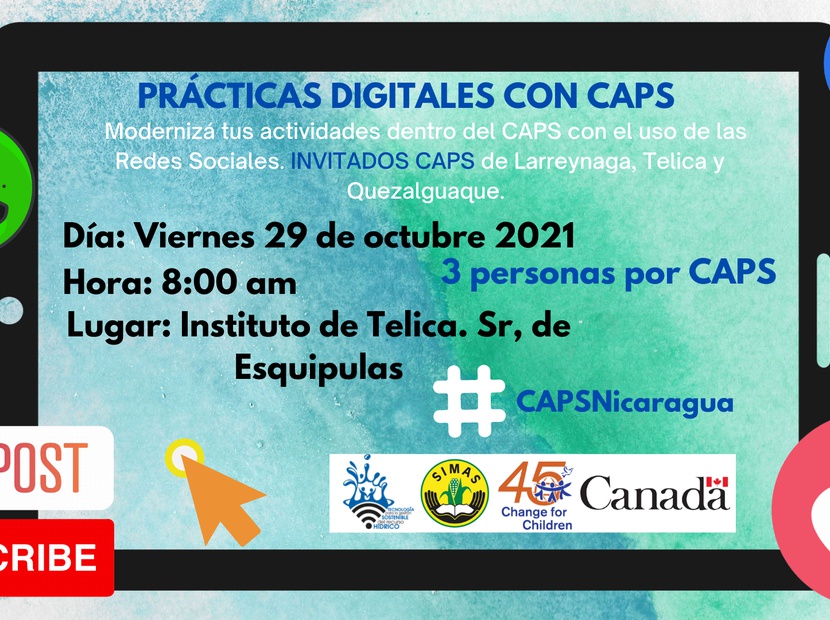 Intercambio Digital con CAPS de Telica, Larreynaga y Quezalguaque