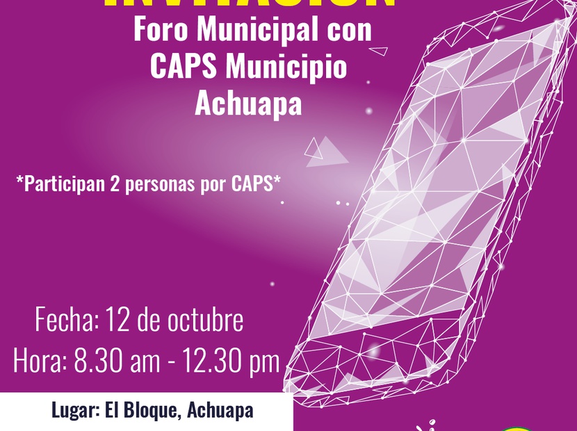 Foro Municipal CAPS de Achuapa