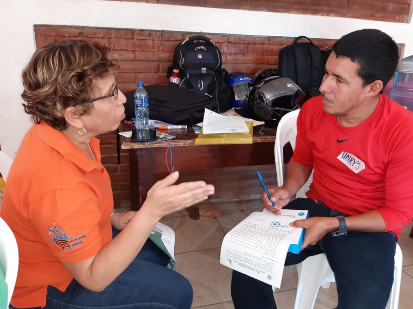 Explicación sobre las dinámicas de trabajo con especialista Ana Lorío