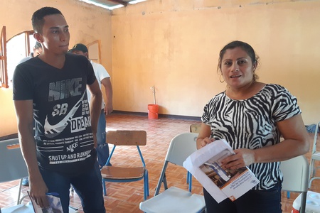 Comunitarios  y CAPS asistentes a la capacitación en El Jicaral